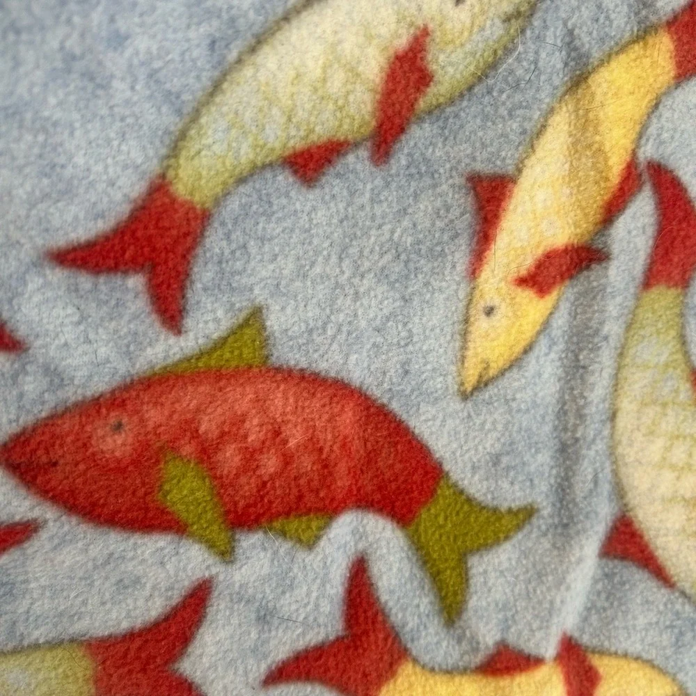 Alaskan Tye Blanket Homemade featuring Salmon